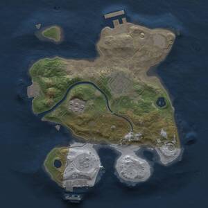 Thumbnail Rust Map: Procedural Map, Size: 2100, Seed: 69420505, 6 Monuments