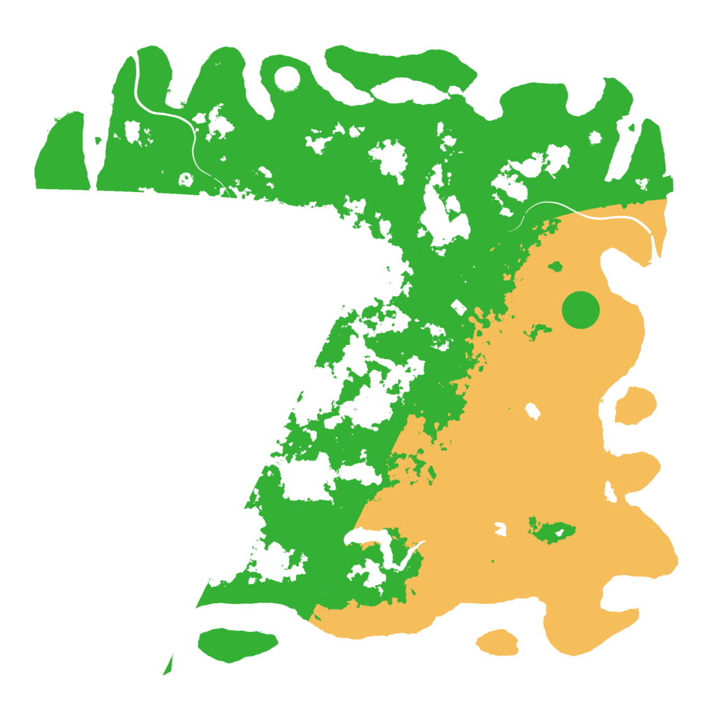 Biome Rust Map: Procedural Map, Size: 5000, Seed: 25000