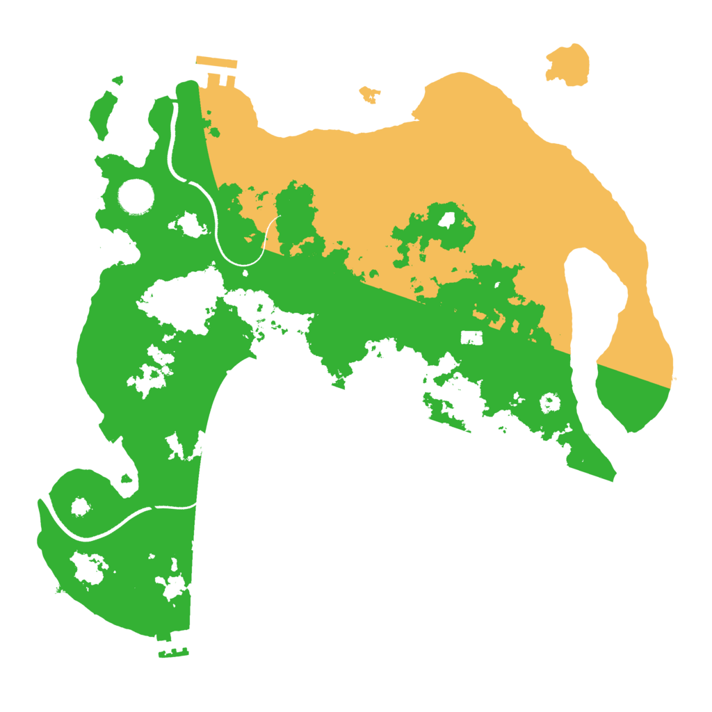 Biome Rust Map: Procedural Map, Size: 3500, Seed: 1150486873