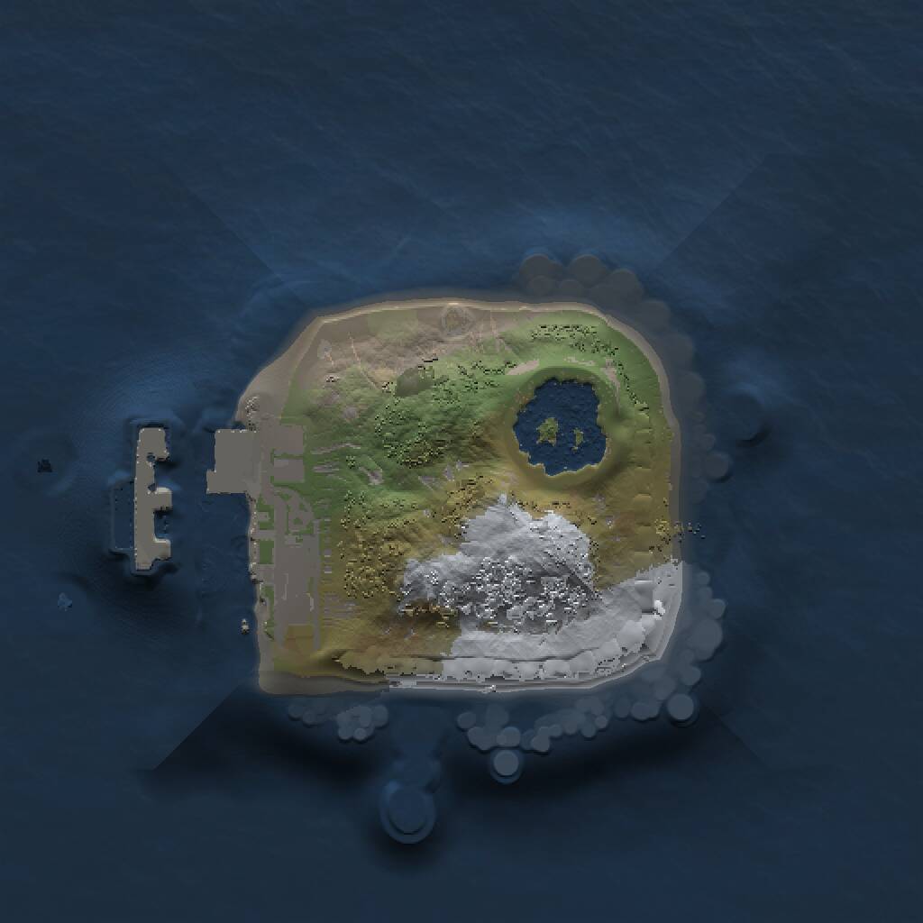 Rust Map: Procedural Map, Size: 1000, Seed: 37393736, 2 Monuments