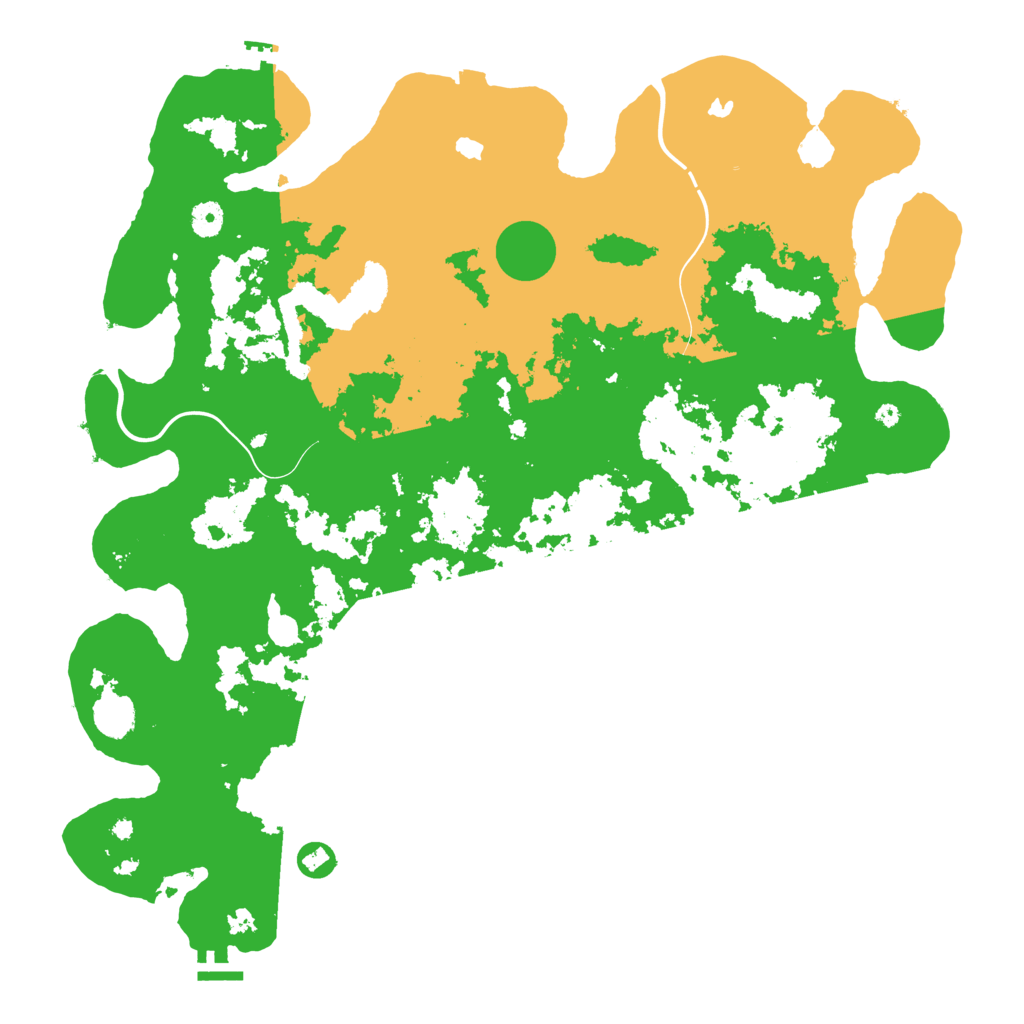 Biome Rust Map: Procedural Map, Size: 4500, Seed: 50027