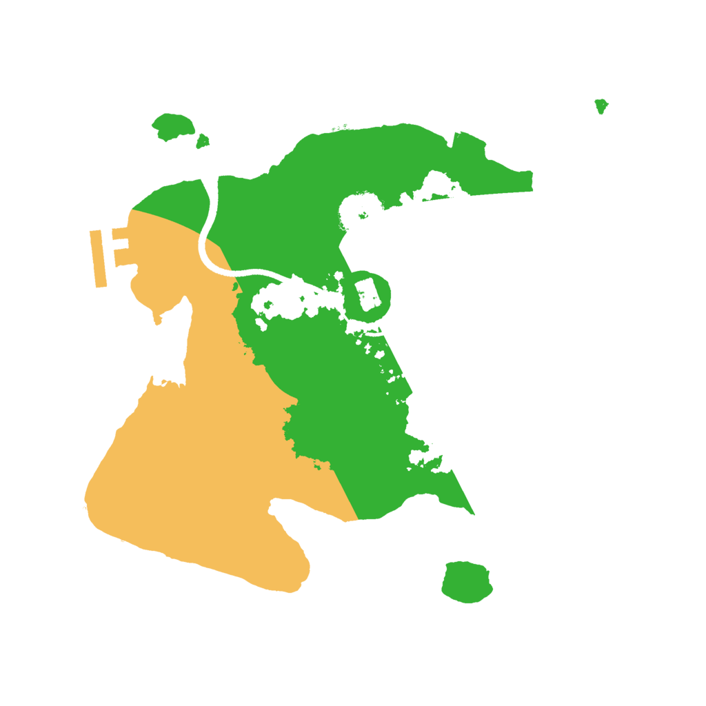 Biome Rust Map: Procedural Map, Size: 2500, Seed: 1850750939