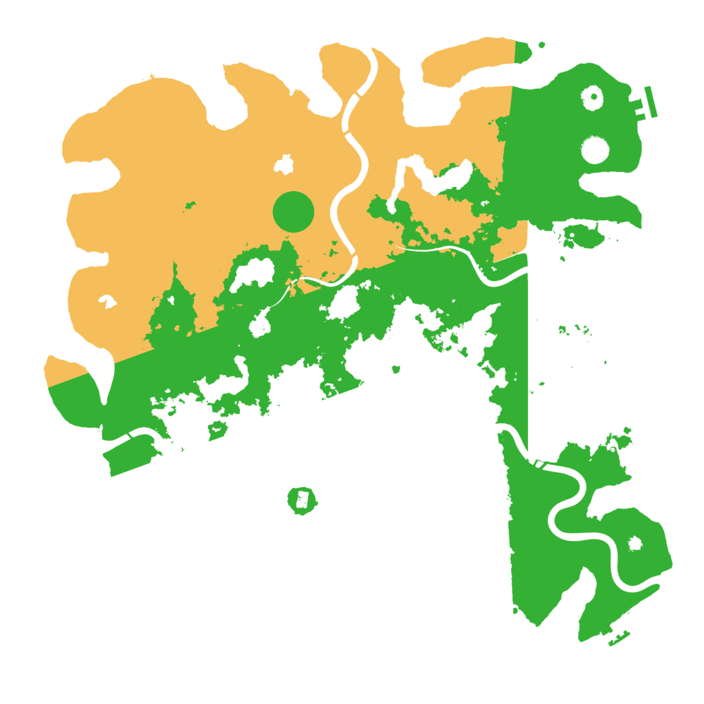 Biome Rust Map: Procedural Map, Size: 4500, Seed: 23545531
