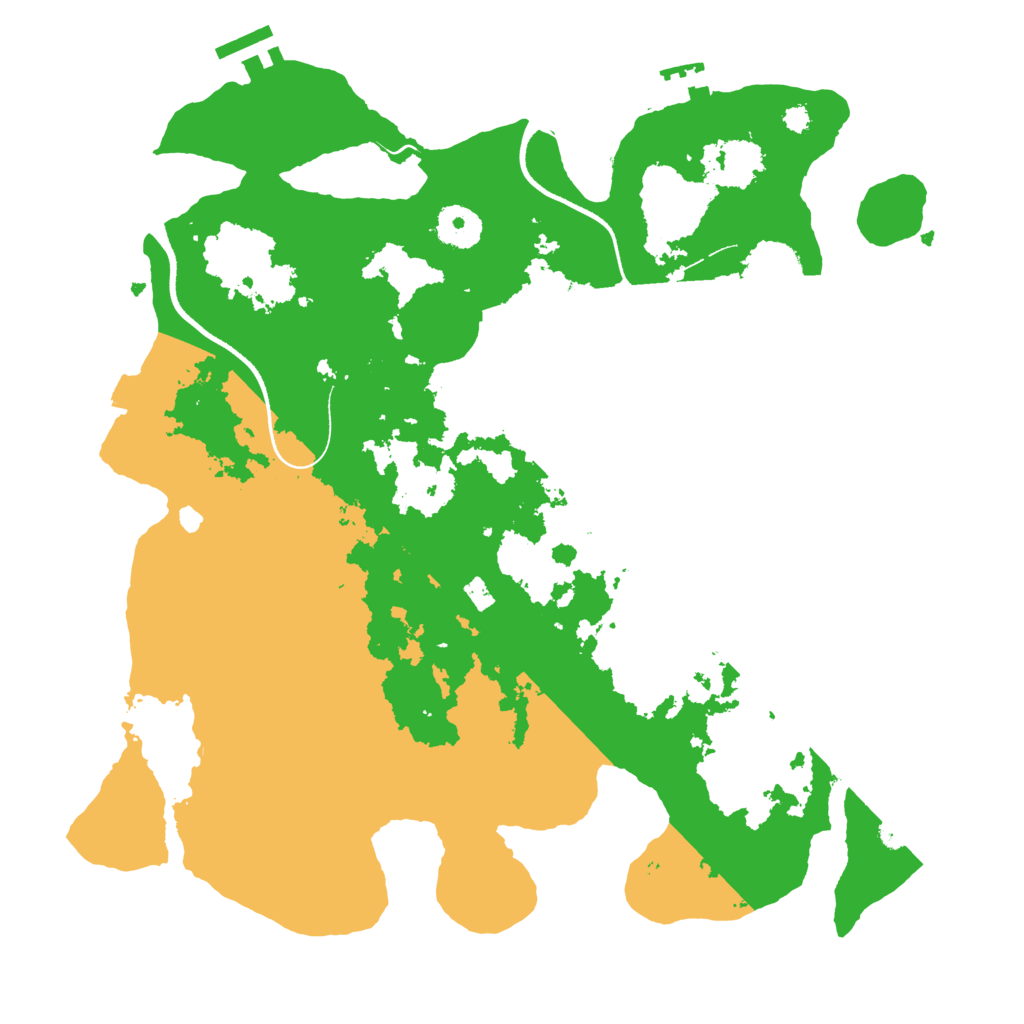 Biome Rust Map: Procedural Map, Size: 3500, Seed: 1780867639