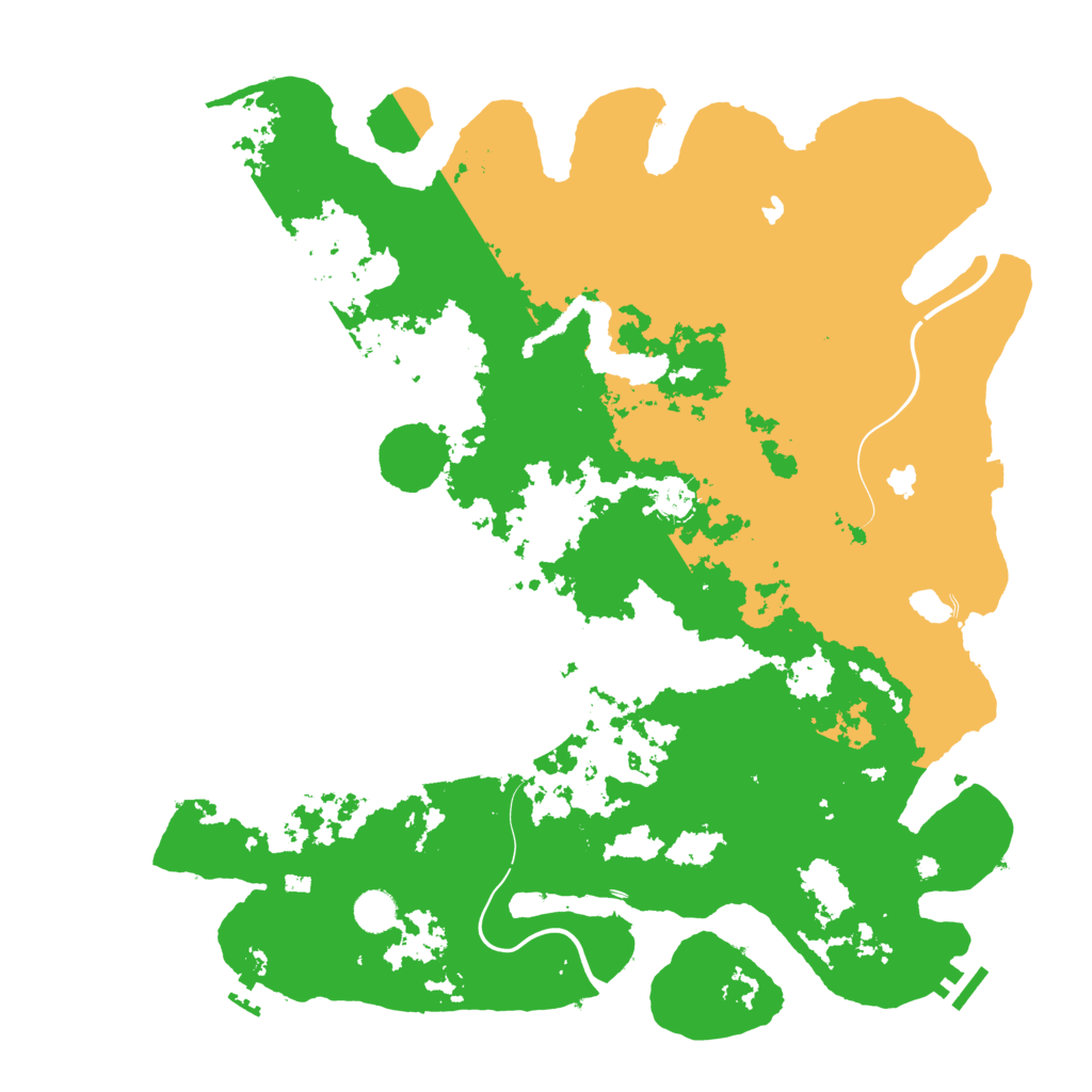 Biome Rust Map: Procedural Map, Size: 4500, Seed: 1596977494