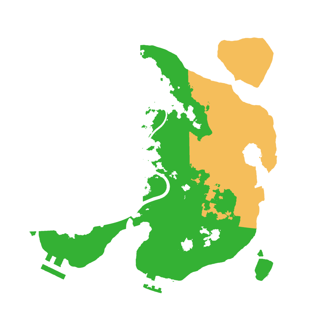 Biome Rust Map: Procedural Map, Size: 2500, Seed: 880517551