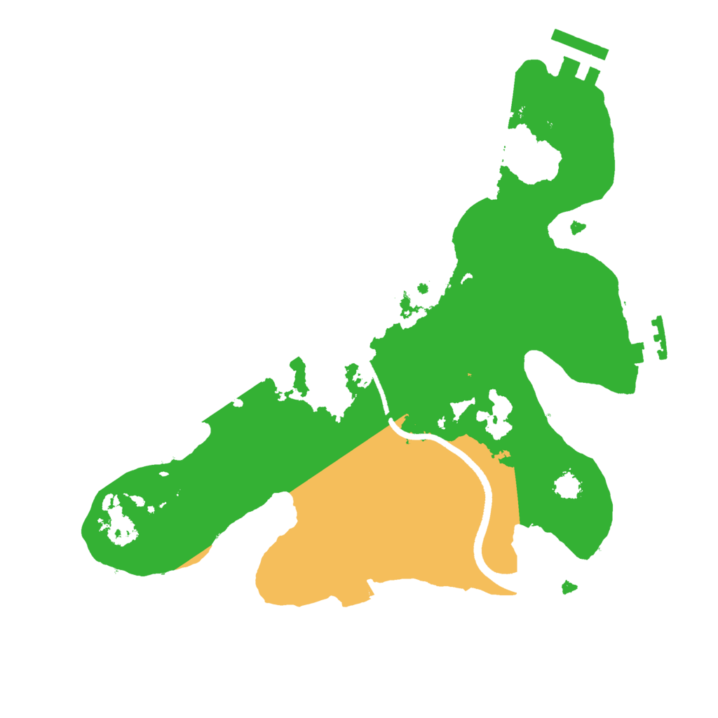 Biome Rust Map: Procedural Map, Size: 2500, Seed: 3614