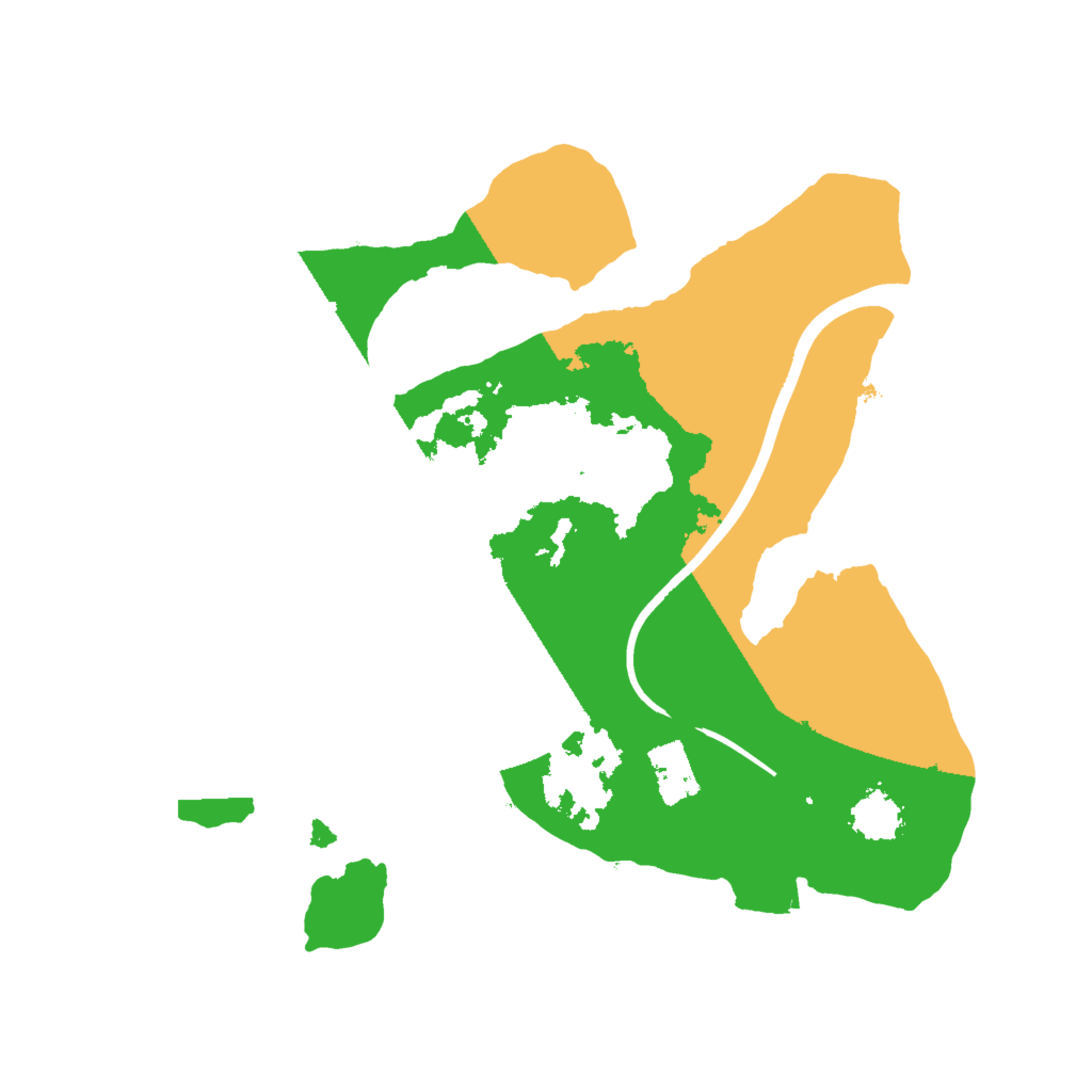 Biome Rust Map: Procedural Map, Size: 2000, Seed: 1596977494