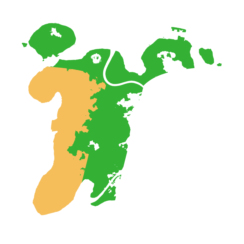 Biome Rust Map: Procedural Map, Size: 2500, Seed: 651227991