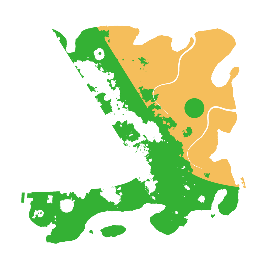 Biome Rust Map: Procedural Map, Size: 3500, Seed: 25464697