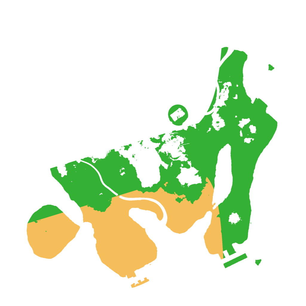 Biome Rust Map: Procedural Map, Size: 2500, Seed: 1005026