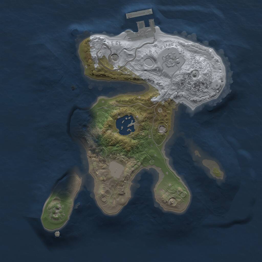 Rust Map: Procedural Map, Size: 2000, Seed: 1212123121, 5 Monuments