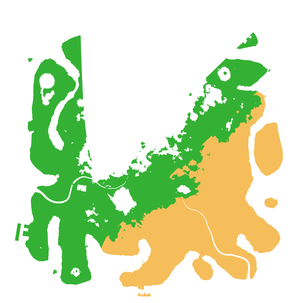 Biome Rust Map: Procedural Map, Size: 3500, Seed: 572984377