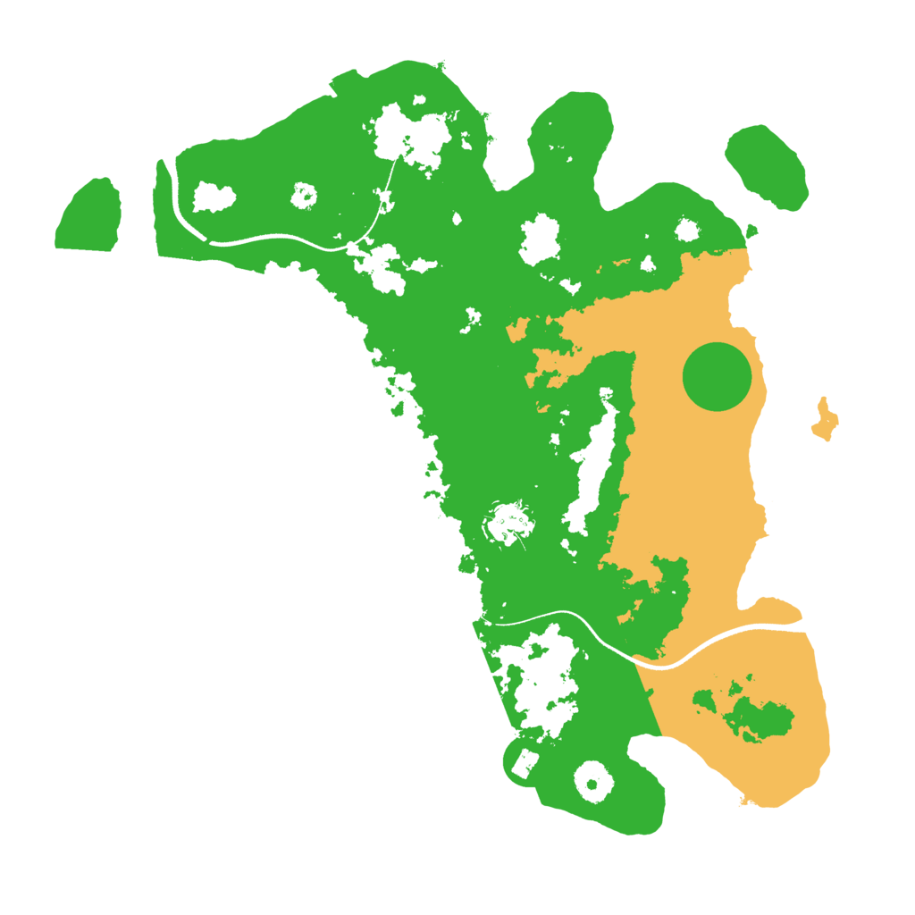 Biome Rust Map: Procedural Map, Size: 3500, Seed: 794351583