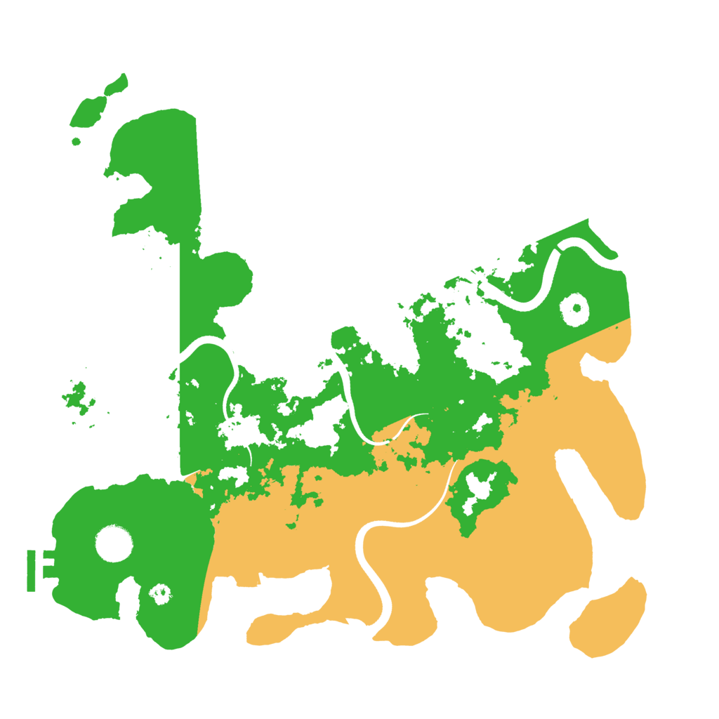 Biome Rust Map: Procedural Map, Size: 3500, Seed: 2396645