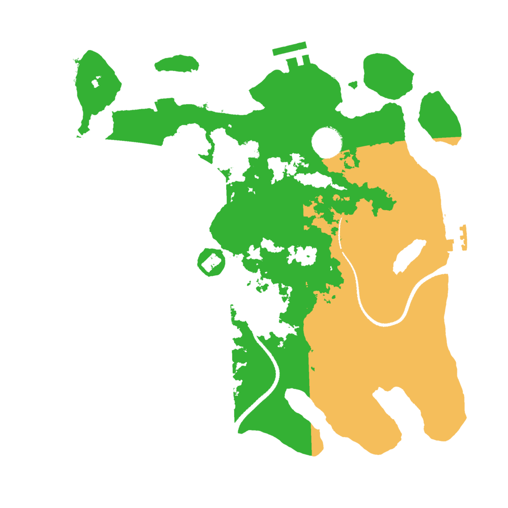 Biome Rust Map: Procedural Map, Size: 3000, Seed: 29655