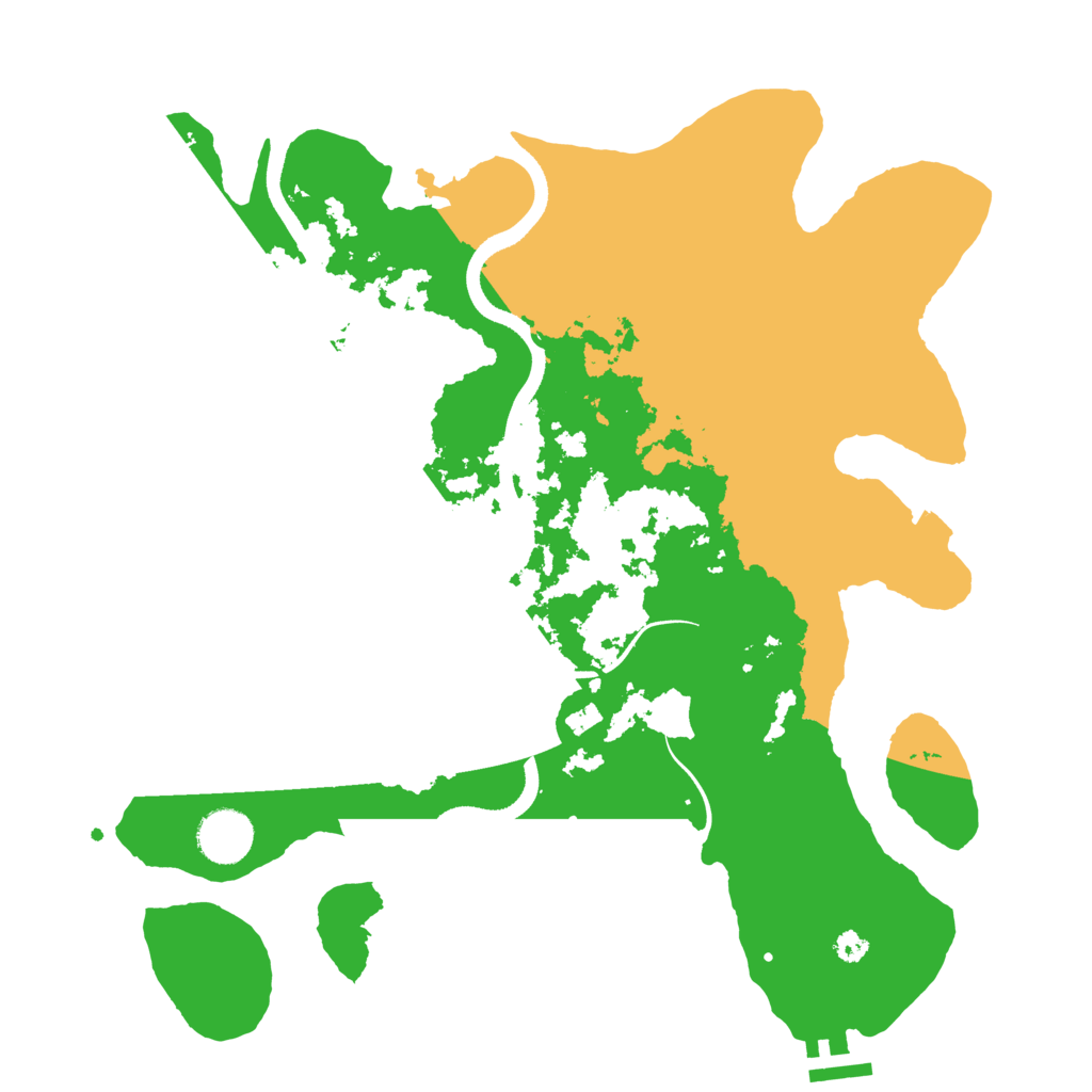 Biome Rust Map: Procedural Map, Size: 3500, Seed: 1543235393