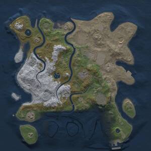 Thumbnail Rust Map: Procedural Map, Size: 3500, Seed: 1543235393, 13 Monuments