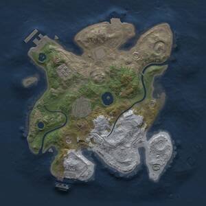 Thumbnail Rust Map: Procedural Map, Size: 2500, Seed: 85931, 7 Monuments