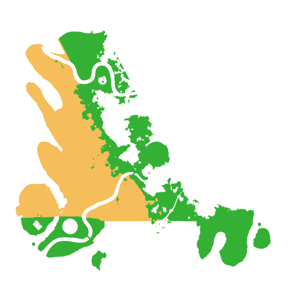 Biome Rust Map: Procedural Map, Size: 3500, Seed: 85931568
