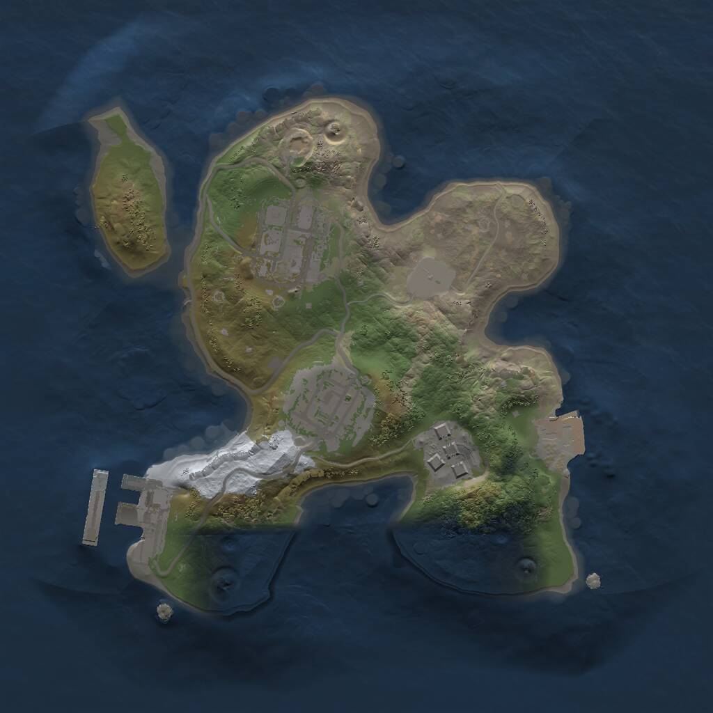 Rust Map: Procedural Map, Size: 1900, Seed: 26041111, 5 Monuments