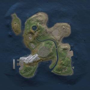 Thumbnail Rust Map: Procedural Map, Size: 1900, Seed: 26041111, 4 Monuments