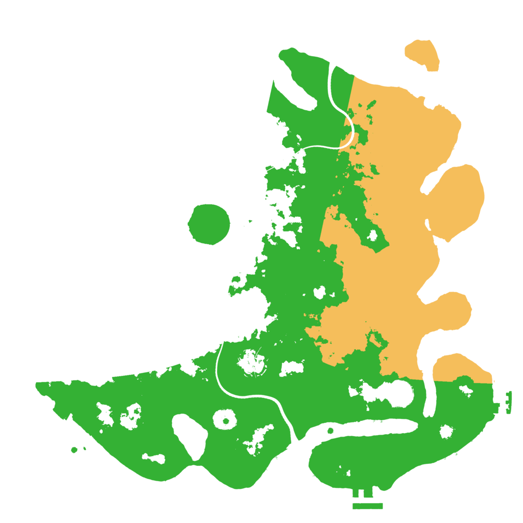 Biome Rust Map: Procedural Map, Size: 3500, Seed: 1121696329