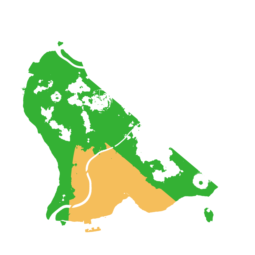 Biome Rust Map: Procedural Map, Size: 2500, Seed: 1618483939