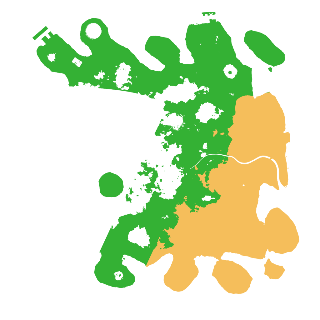 Biome Rust Map: Procedural Map, Size: 3600, Seed: 28102024