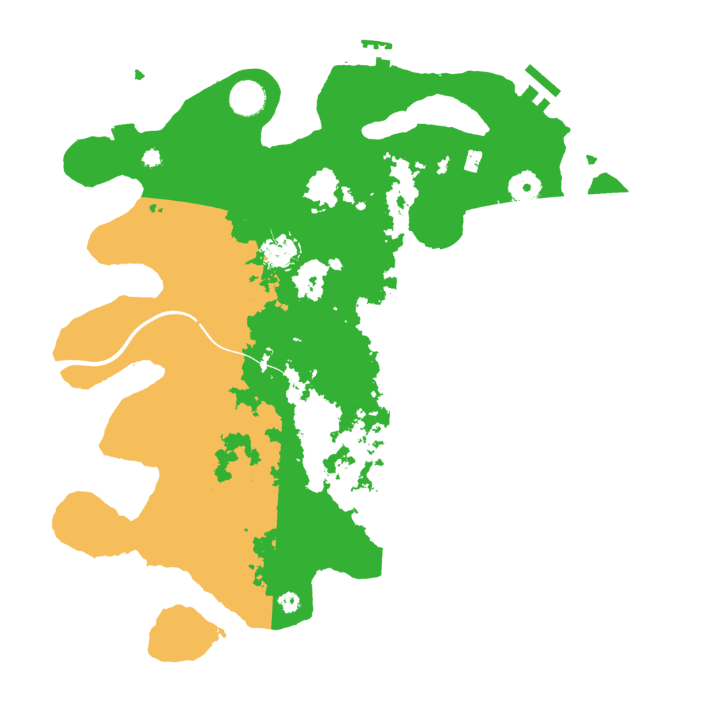 Biome Rust Map: Procedural Map, Size: 3500, Seed: 177870539