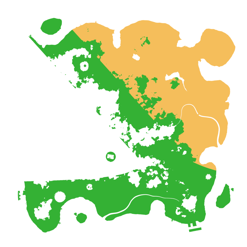 Biome Rust Map: Procedural Map, Size: 4000, Seed: 616601676