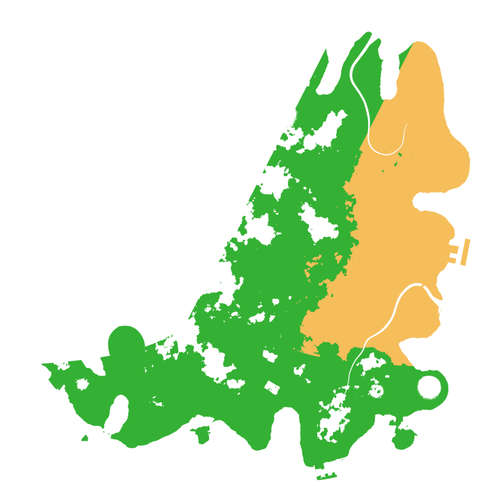 Biome Rust Map: Procedural Map, Size: 3800, Seed: 1196553164