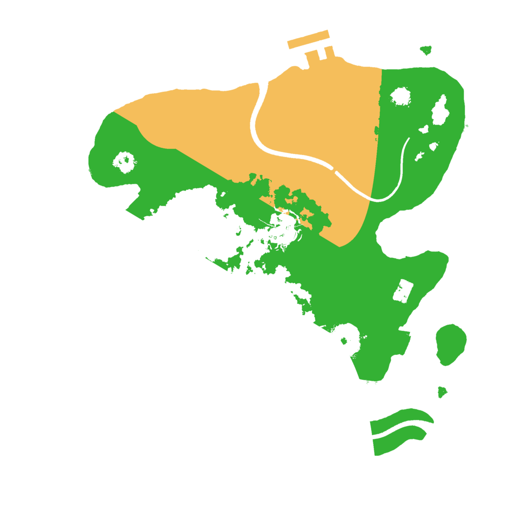 Biome Rust Map: Procedural Map, Size: 2500, Seed: 648200416