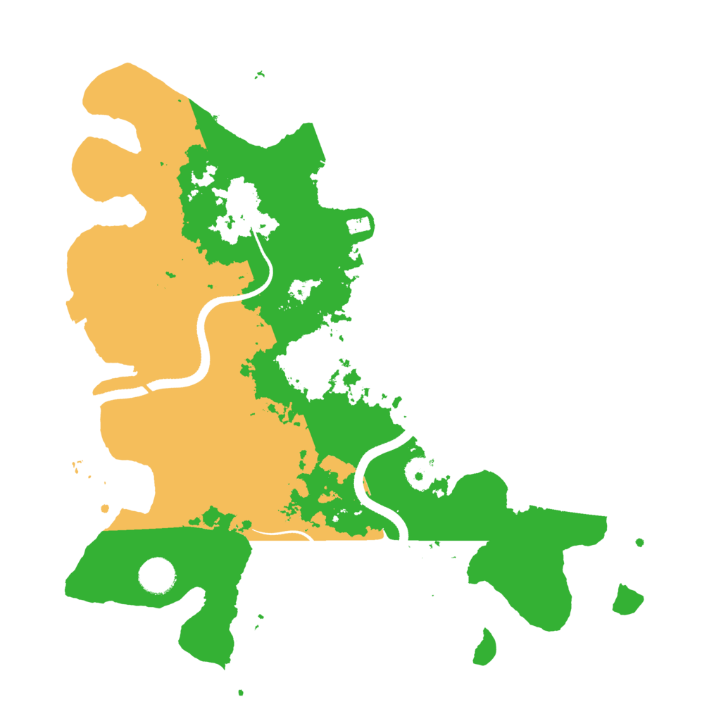 Biome Rust Map: Procedural Map, Size: 3500, Seed: 25787