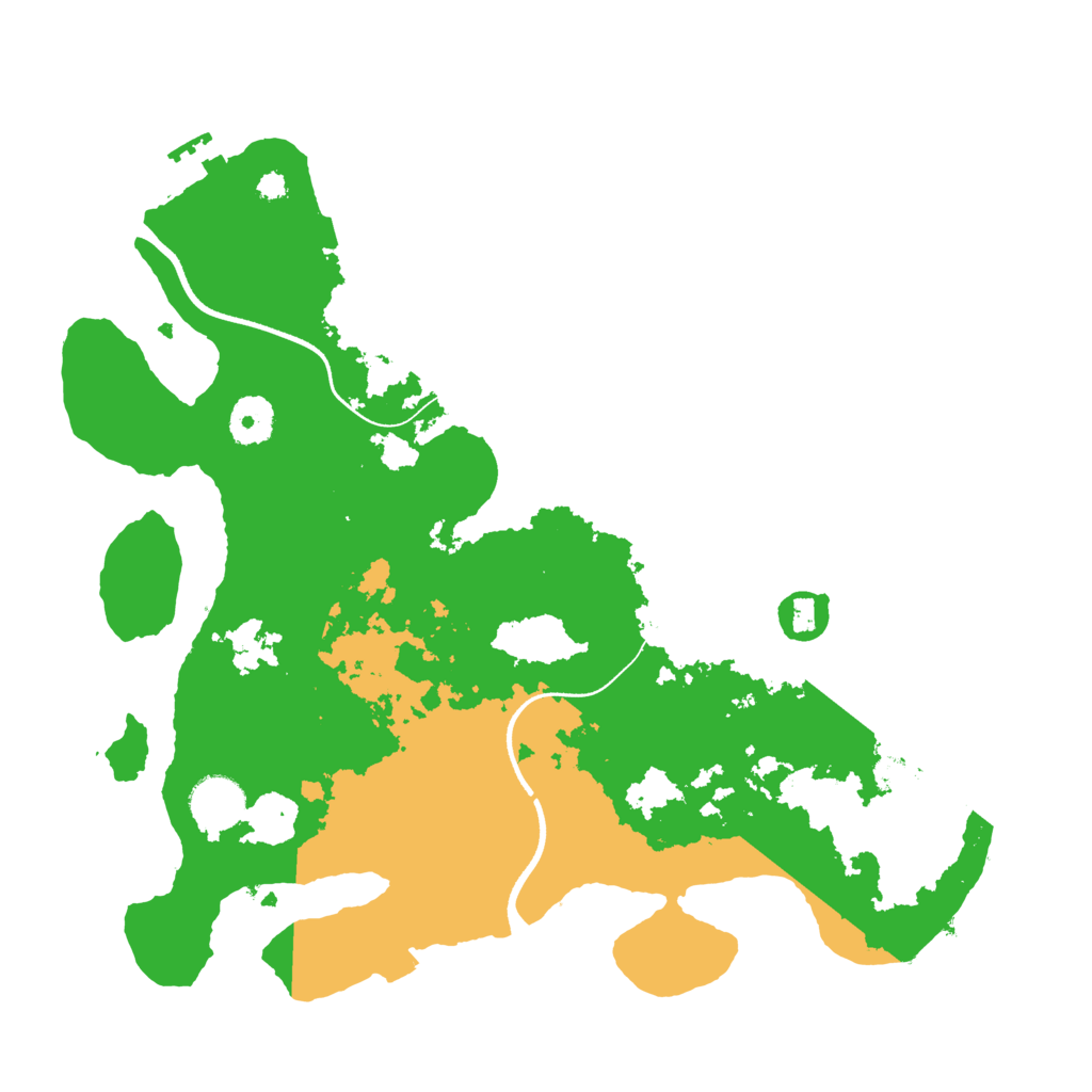 Biome Rust Map: Procedural Map, Size: 3500, Seed: 3792