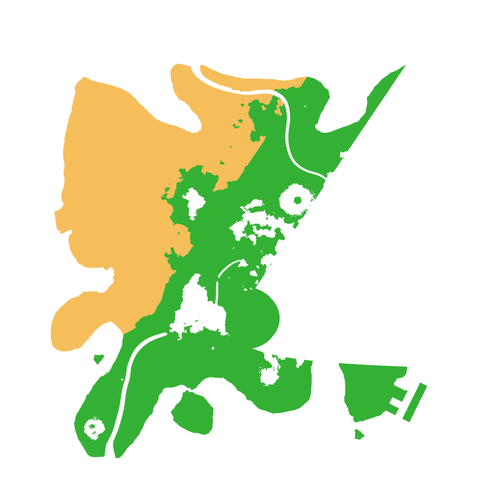 Biome Rust Map: Procedural Map, Size: 2500, Seed: 1251570120