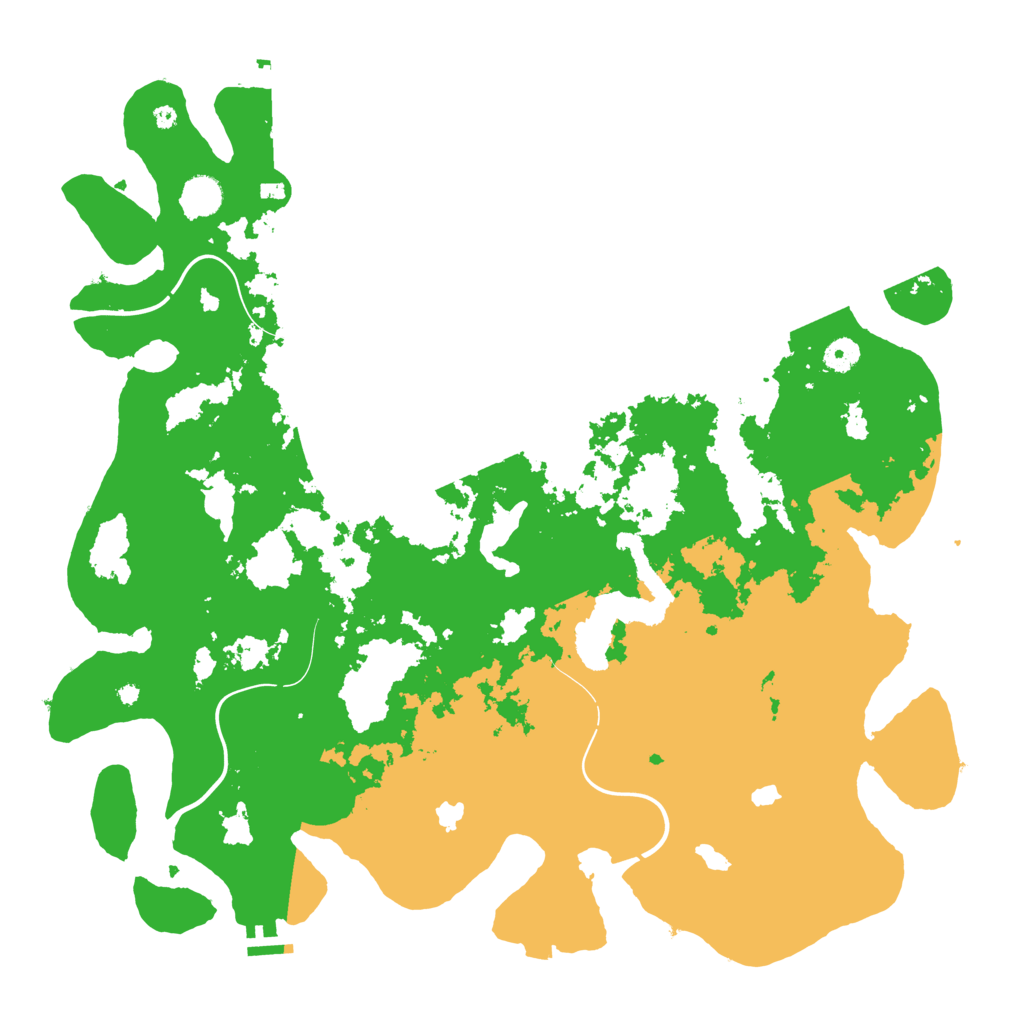 Biome Rust Map: Procedural Map, Size: 4500, Seed: 410237