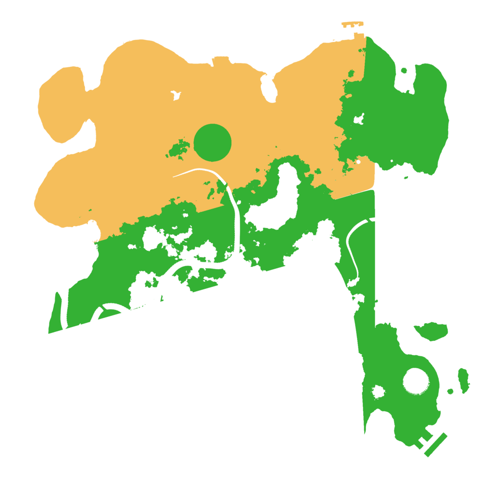 Biome Rust Map: Procedural Map, Size: 3500, Seed: 650943866