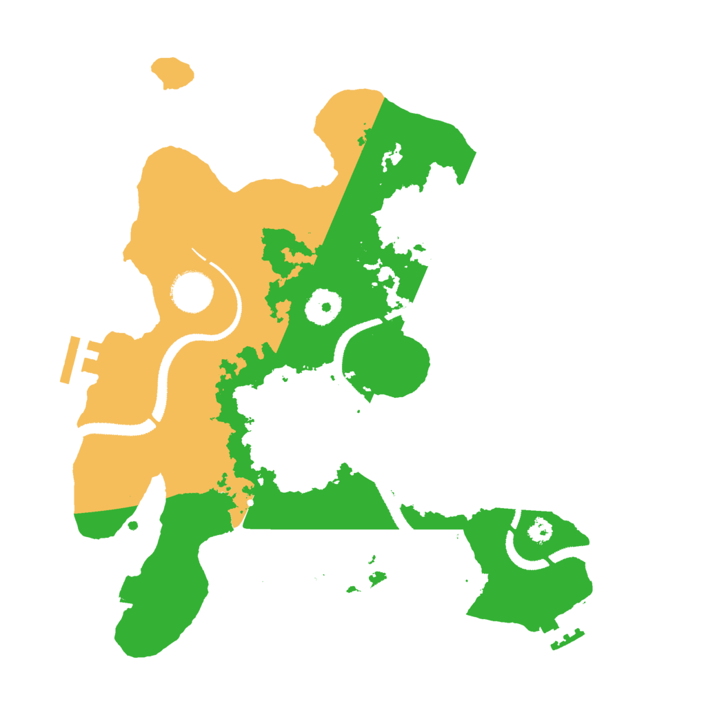 Biome Rust Map: Procedural Map, Size: 3000, Seed: 23995