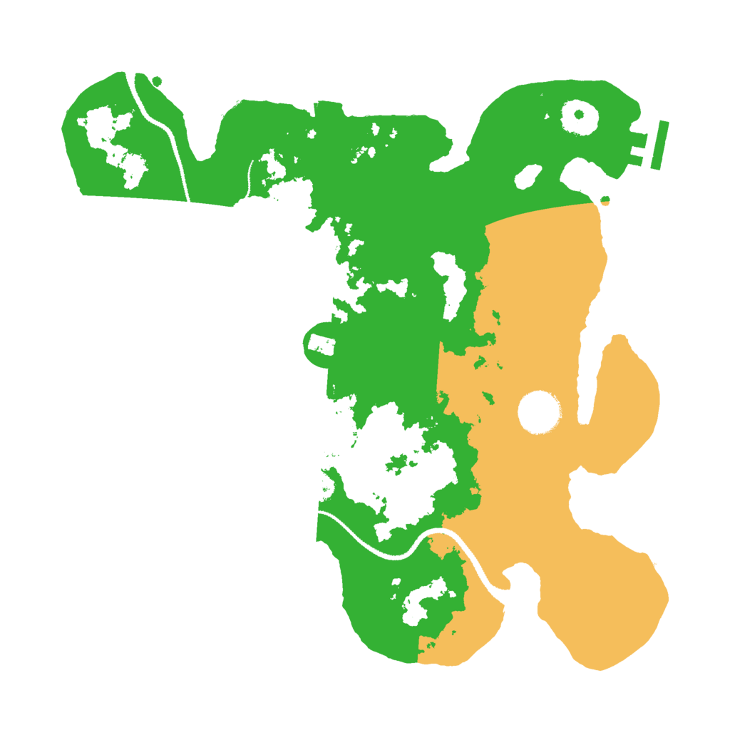 Biome Rust Map: Procedural Map, Size: 3000, Seed: 12493505