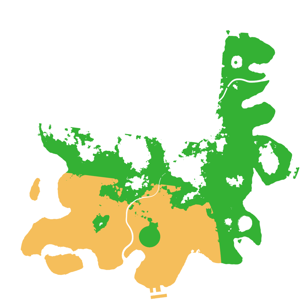 Biome Rust Map: Procedural Map, Size: 3800, Seed: 828805376