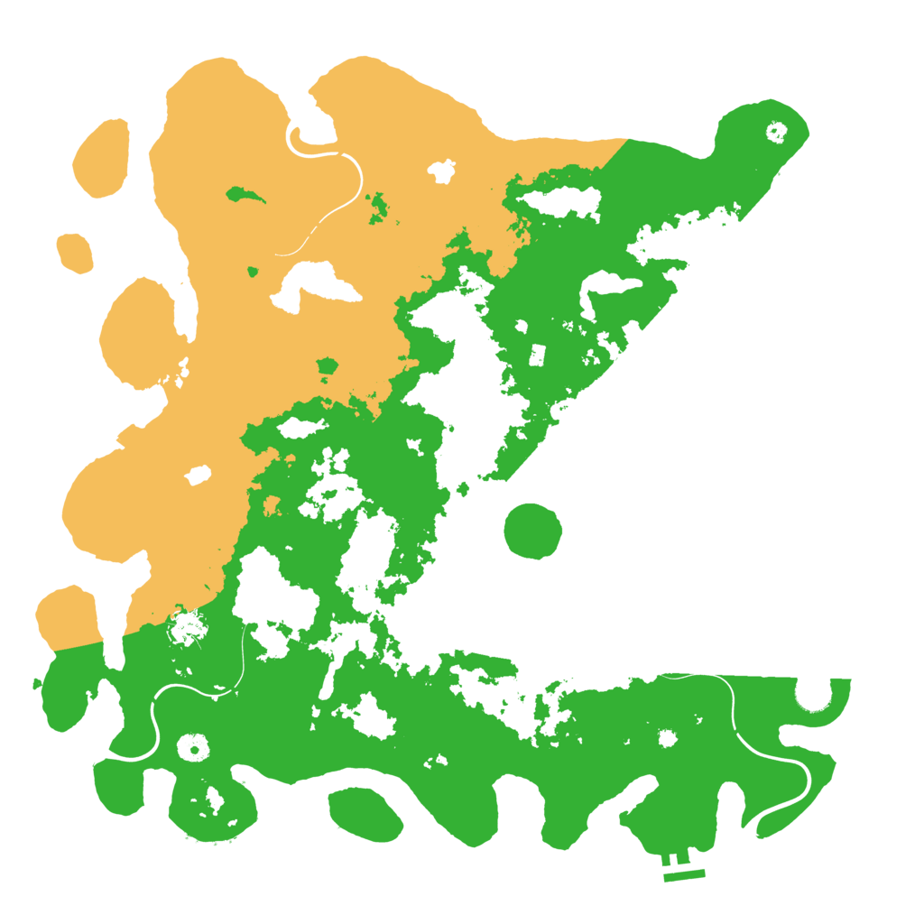 Biome Rust Map: Procedural Map, Size: 4500, Seed: 1807538958