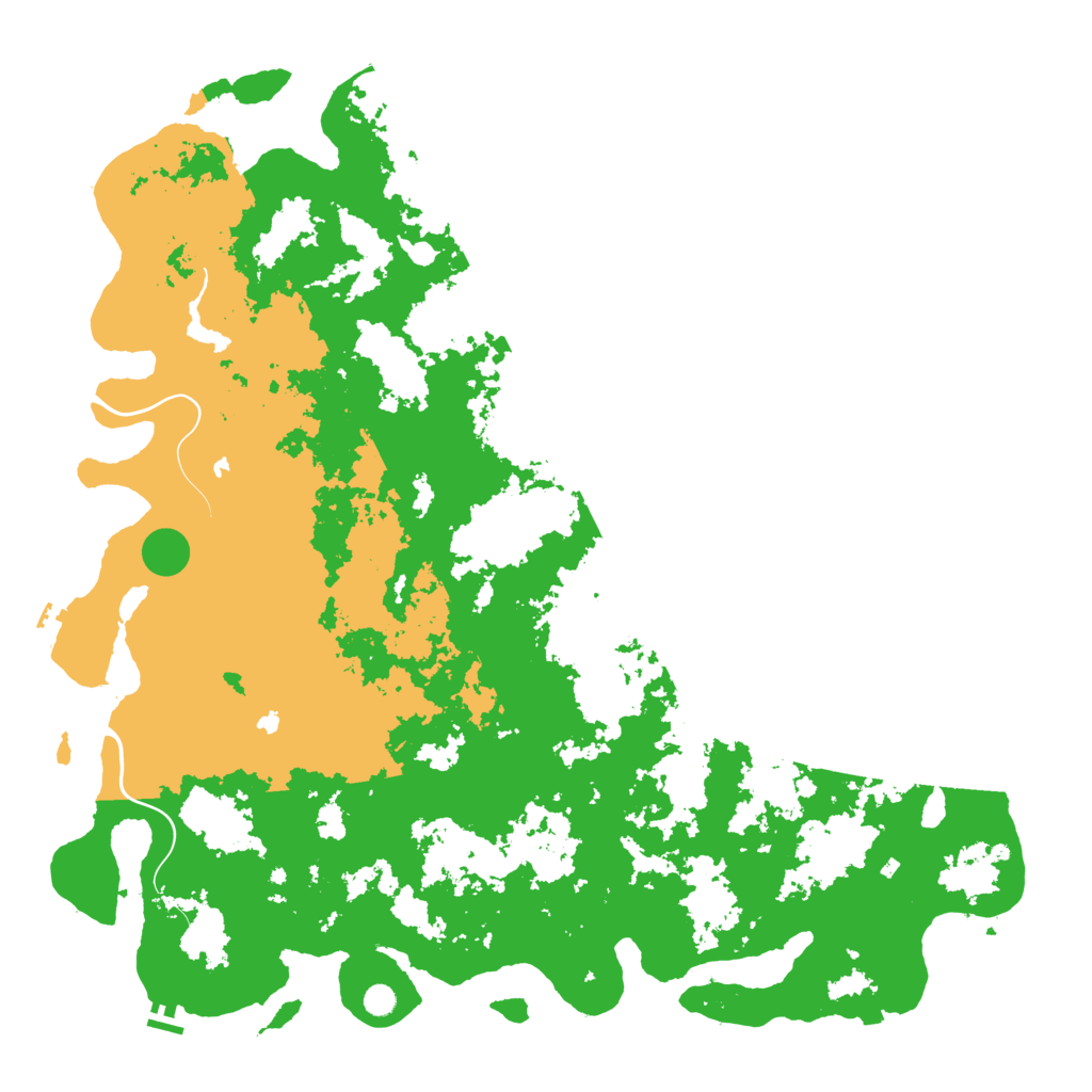 Biome Rust Map: Procedural Map, Size: 6000, Seed: 882024