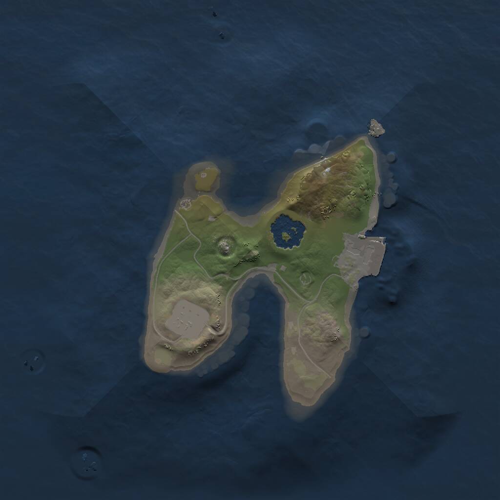 Rust Map: Procedural Map, Size: 1500, Seed: 29387, 1 Monuments