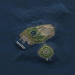 Thumbnail Rust Map: Procedural Map, Size: 1500, Seed: 117263793, 2 Monuments