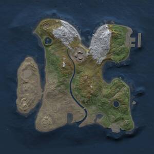 Thumbnail Rust Map: Procedural Map, Size: 2200, Seed: 2049502249, 4 Monuments