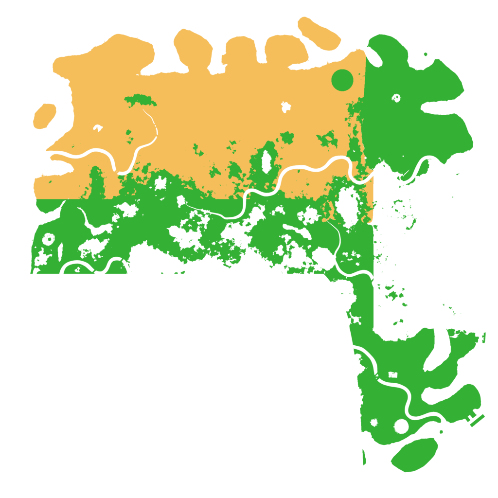 Biome Rust Map: Procedural Map, Size: 6000, Seed: 93357033