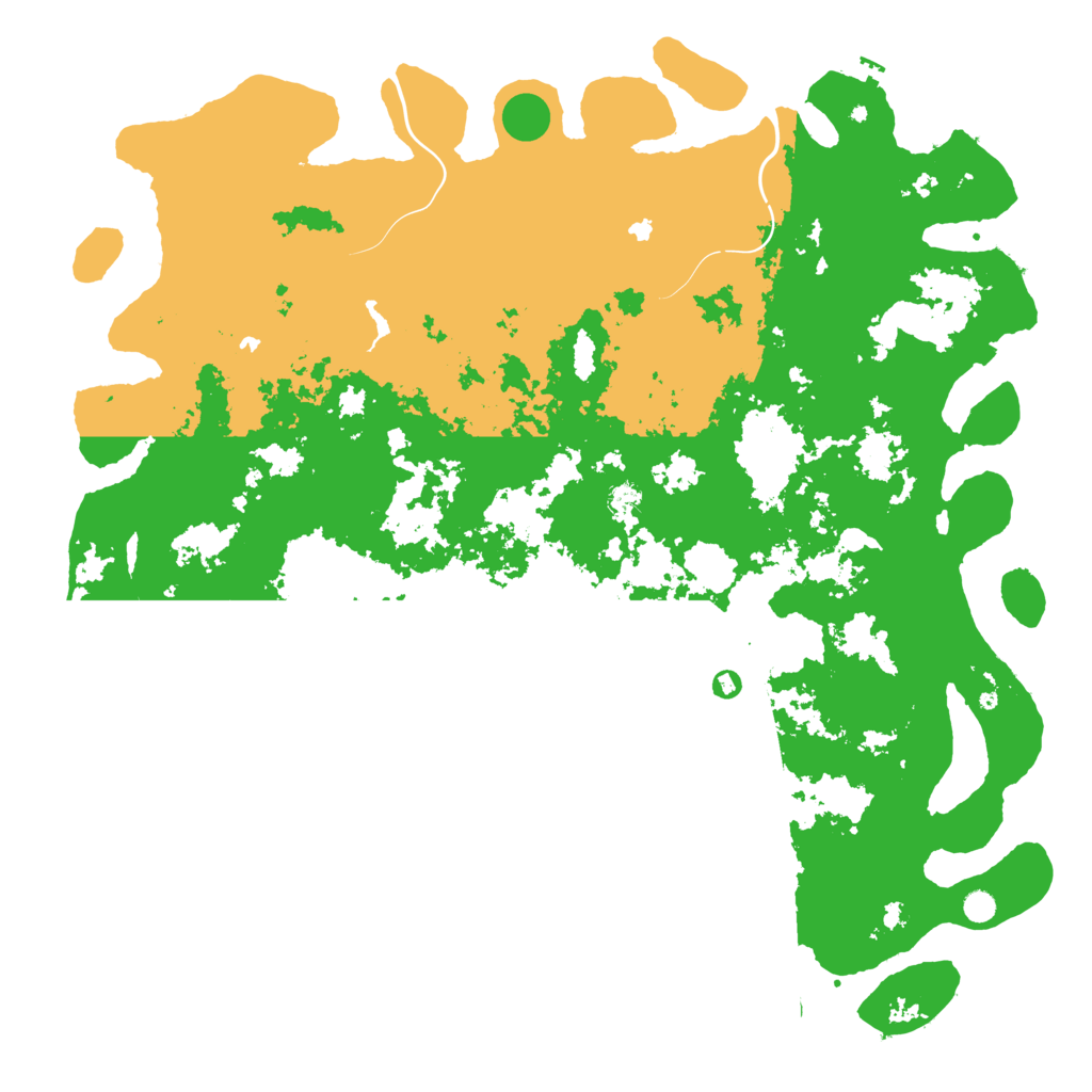Biome Rust Map: Procedural Map, Size: 6000, Seed: 93357033