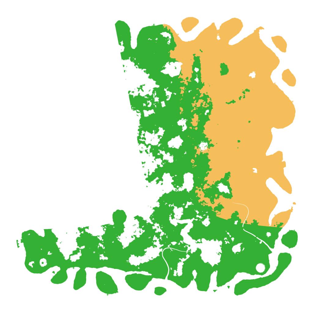 Biome Rust Map: Procedural Map, Size: 6000, Seed: 84565487