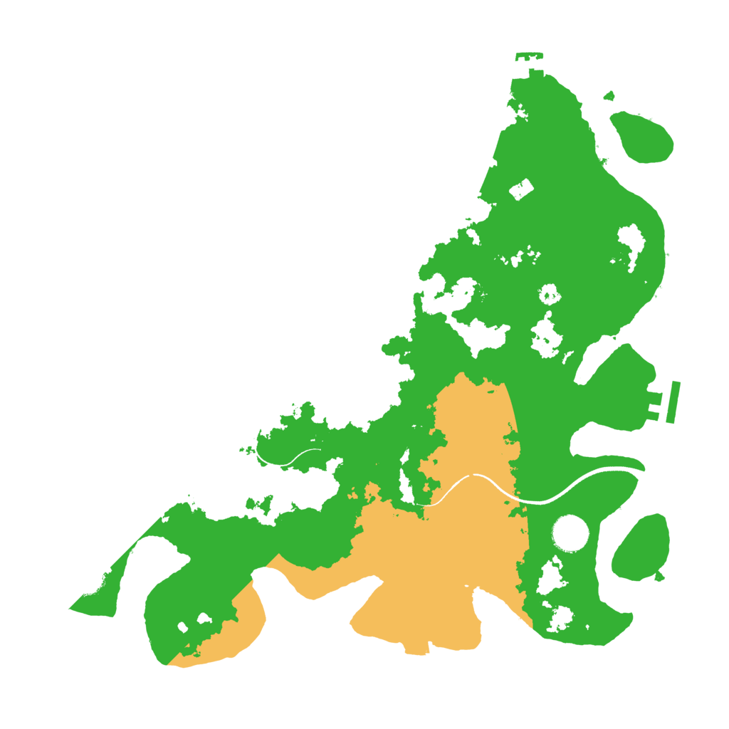 Biome Rust Map: Procedural Map, Size: 3500, Seed: 1250398391